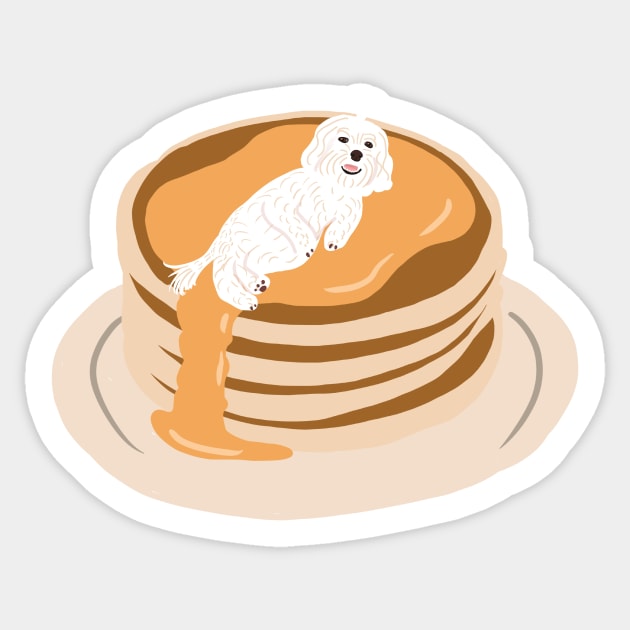 Pancake Maltipoo Sticker by PatternbyNOK